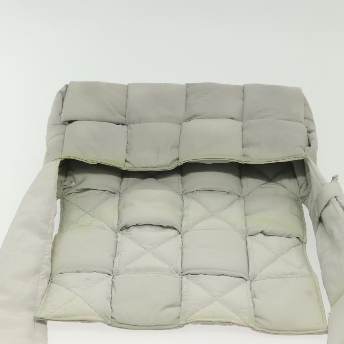 Bottega Veneta Cassette, GRAY, NYLON, shoulder