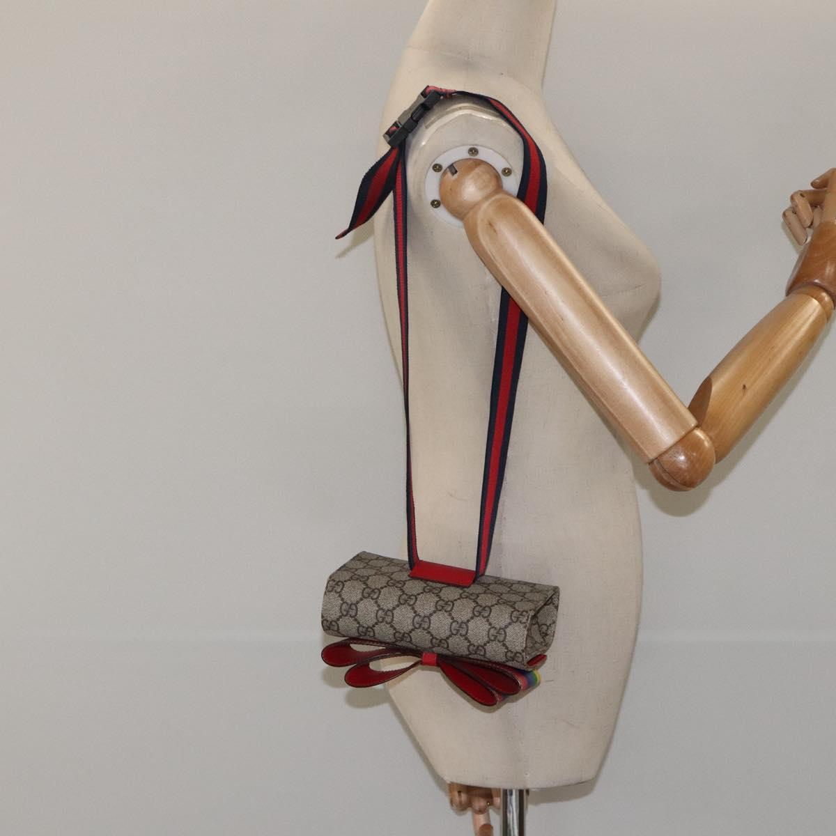 Gucci Butterfly, Beige, Canvas, shoulder