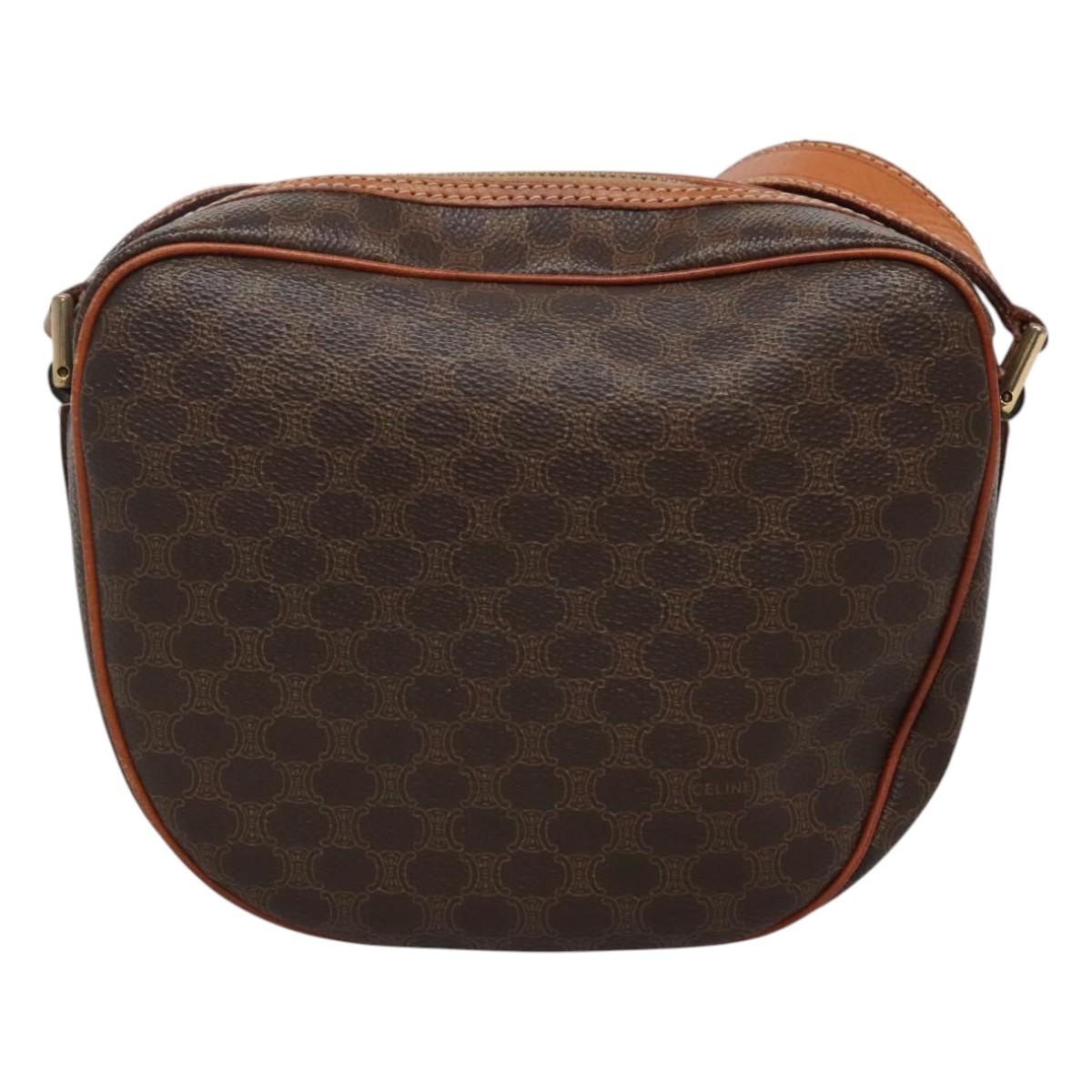 Céline Macadam, Brown, Canvas, shoulder