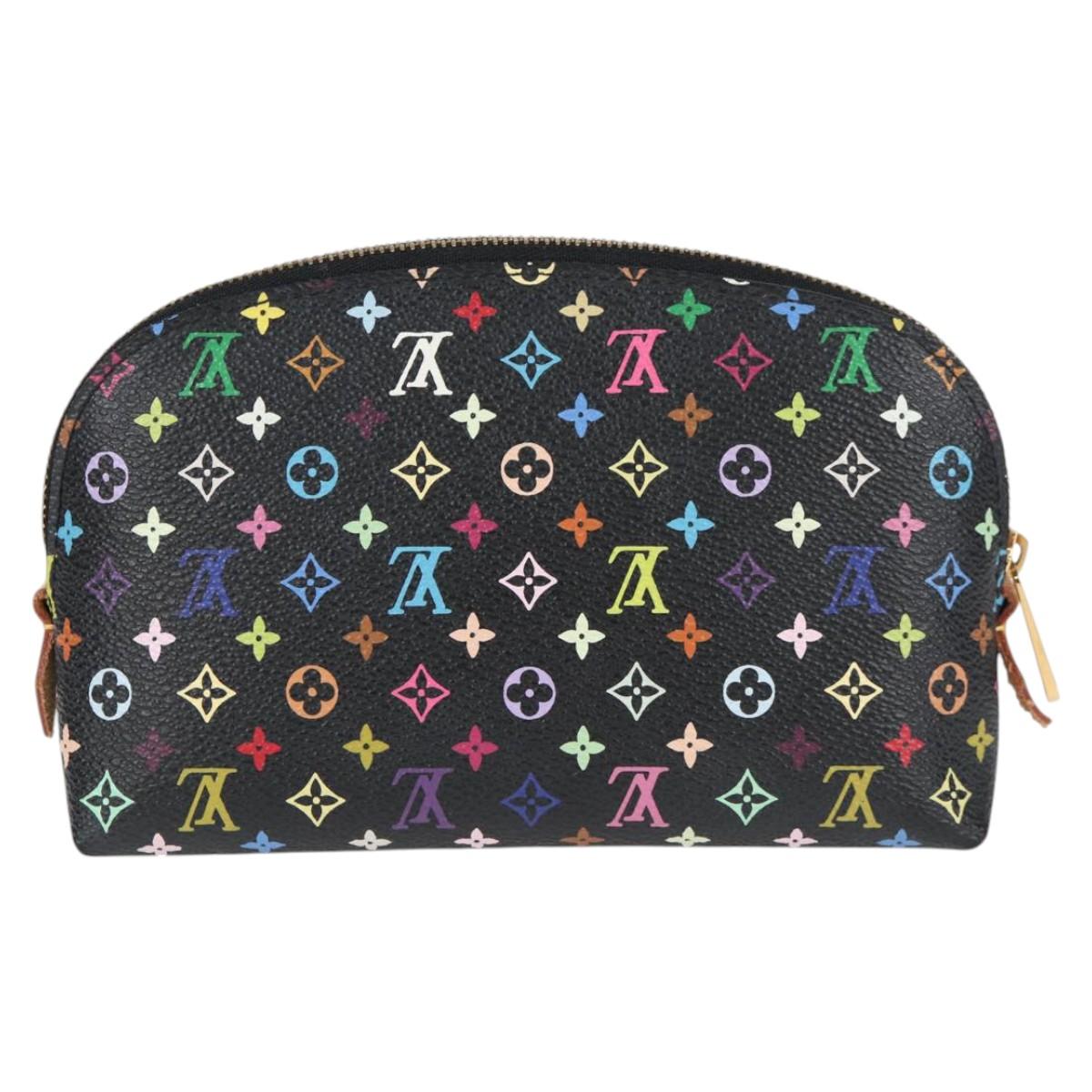 Louis Vuitton Cosmetic pouch, Black, Canvas, clutch