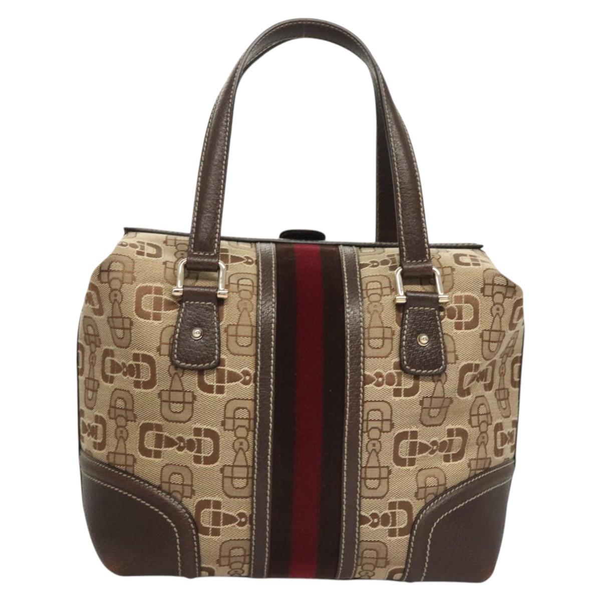 Gucci Sherry, Brown, Canvas, handbag