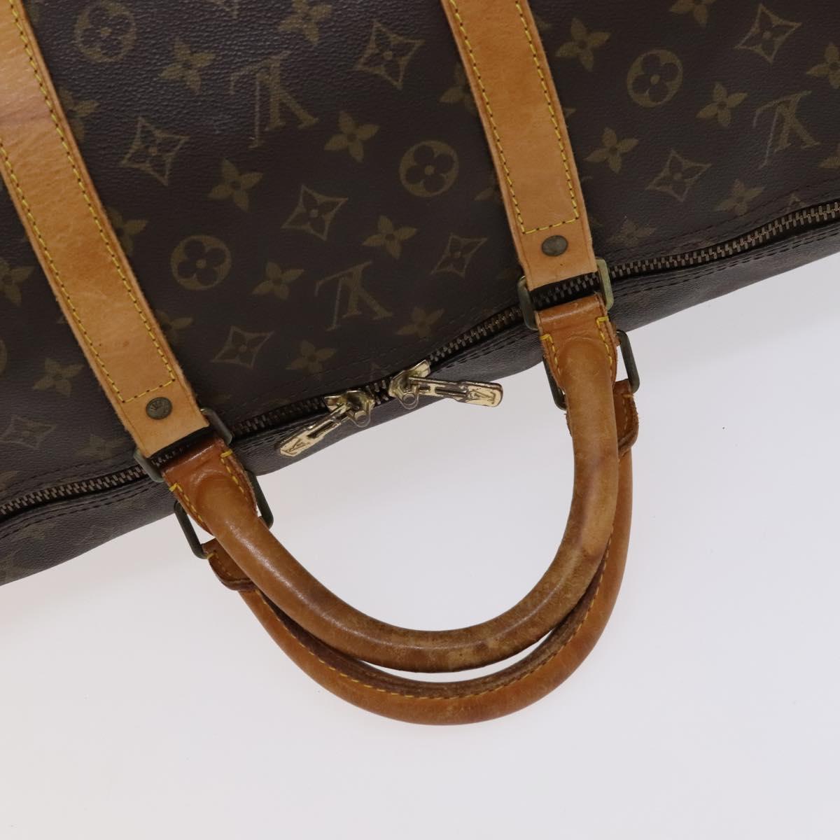 Louis Vuitton Keepall Bandoulière 60, Brown, Canvas, travel