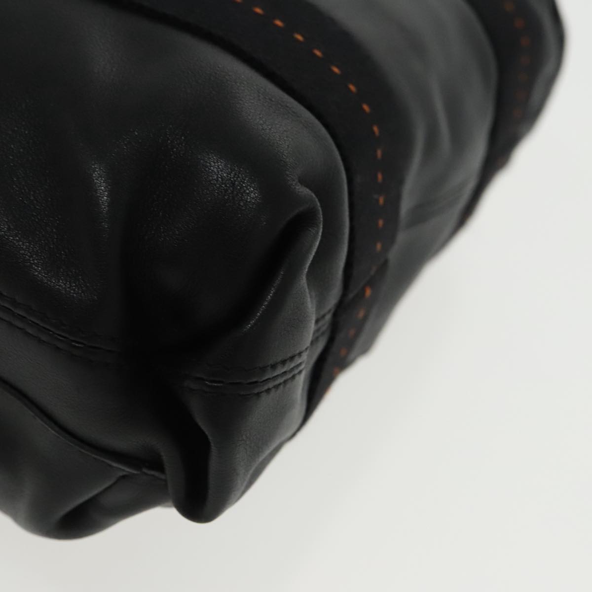 Hermès Caravan, Black, Leather, handbag