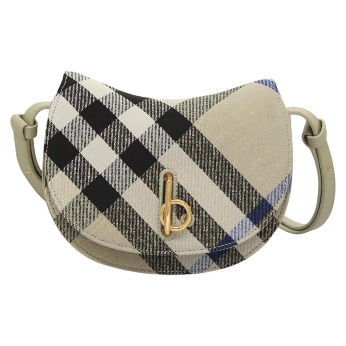 Burberry, Grey, Canvas, shoulder