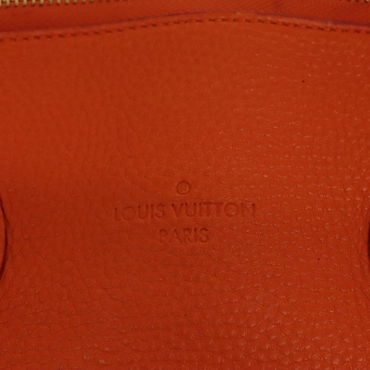 Louis Vuitton Lockit, Orange, Leather, handbag