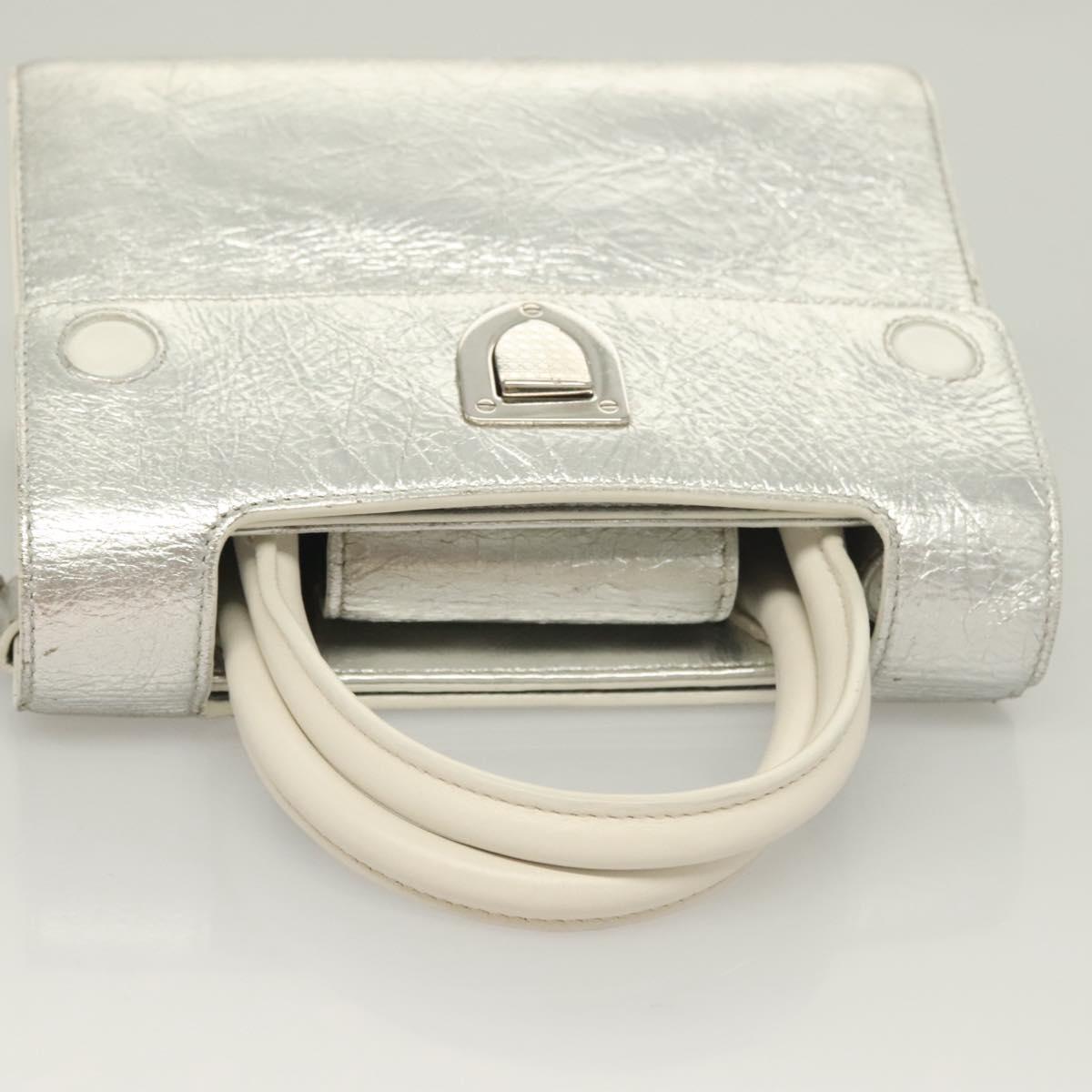 Dior Diorever, Silver, Leather, handbag