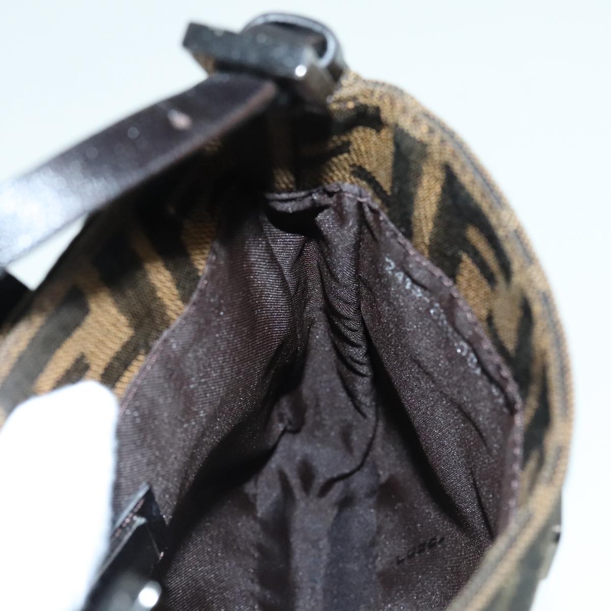 Fendi Mamma Baguette, Brown, Canvas, shoulder