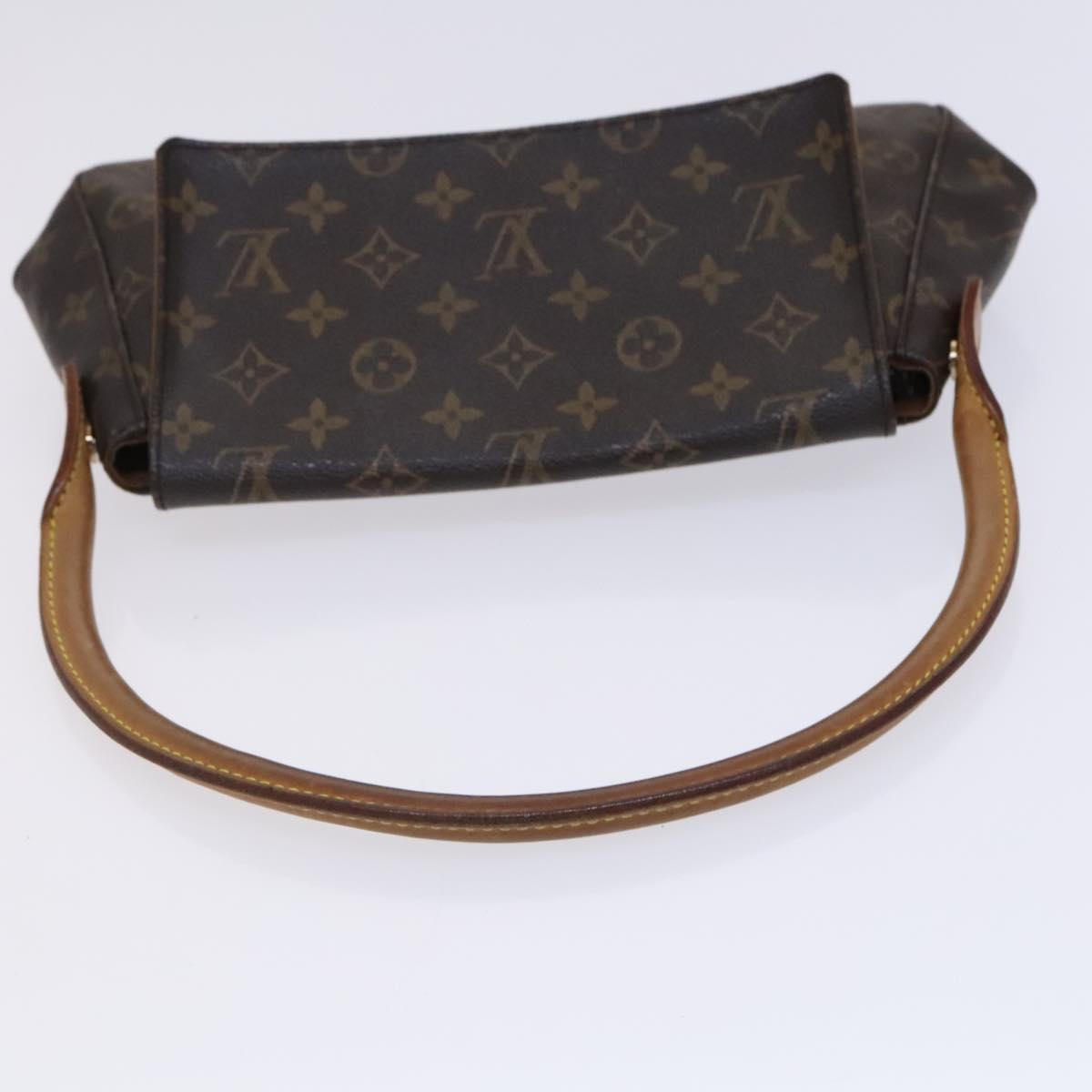 Louis Vuitton Mini looping, Brown, Canvas, shoulder