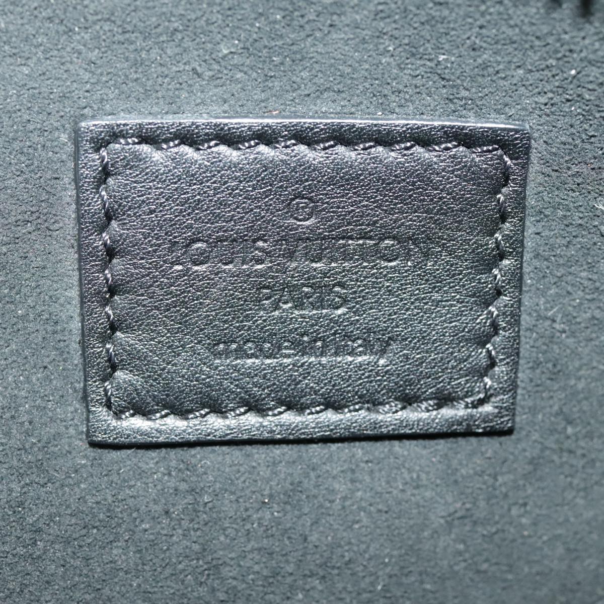 Louis Vuitton Pochette, Black, Leather, clutch
