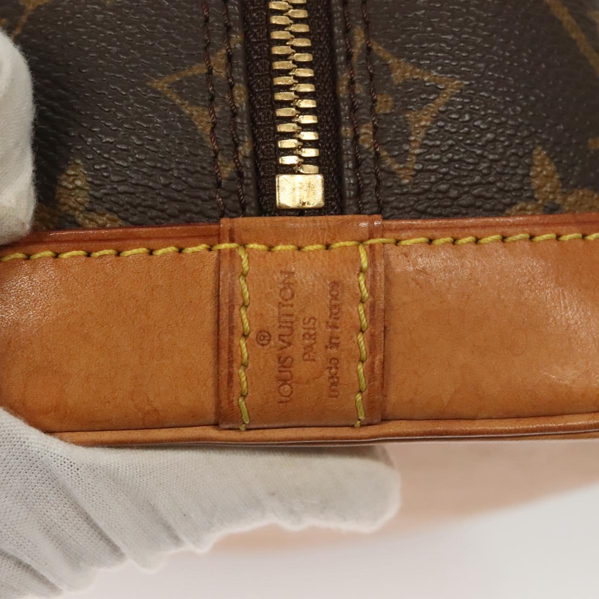 Louis Vuitton Alma, Brown, Canvas, handbag