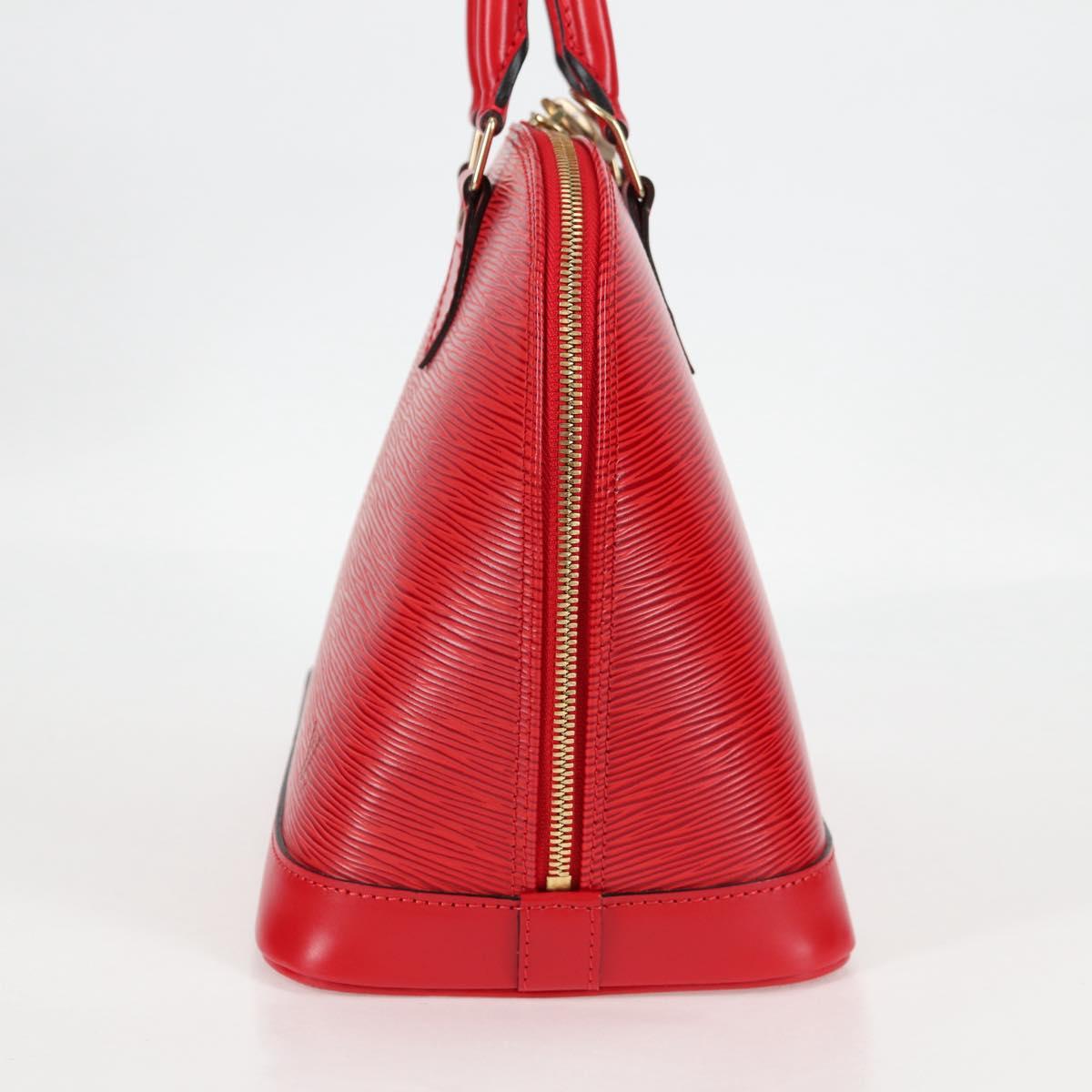 Louis Vuitton Alma, Red, Leather, handbag