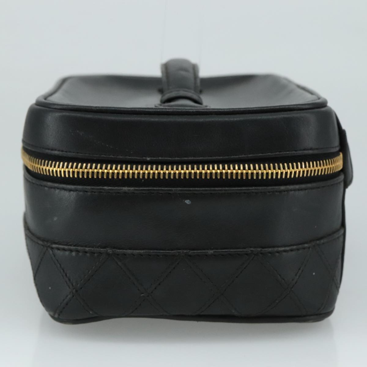Chanel Vanity, Black, Leather, clutch