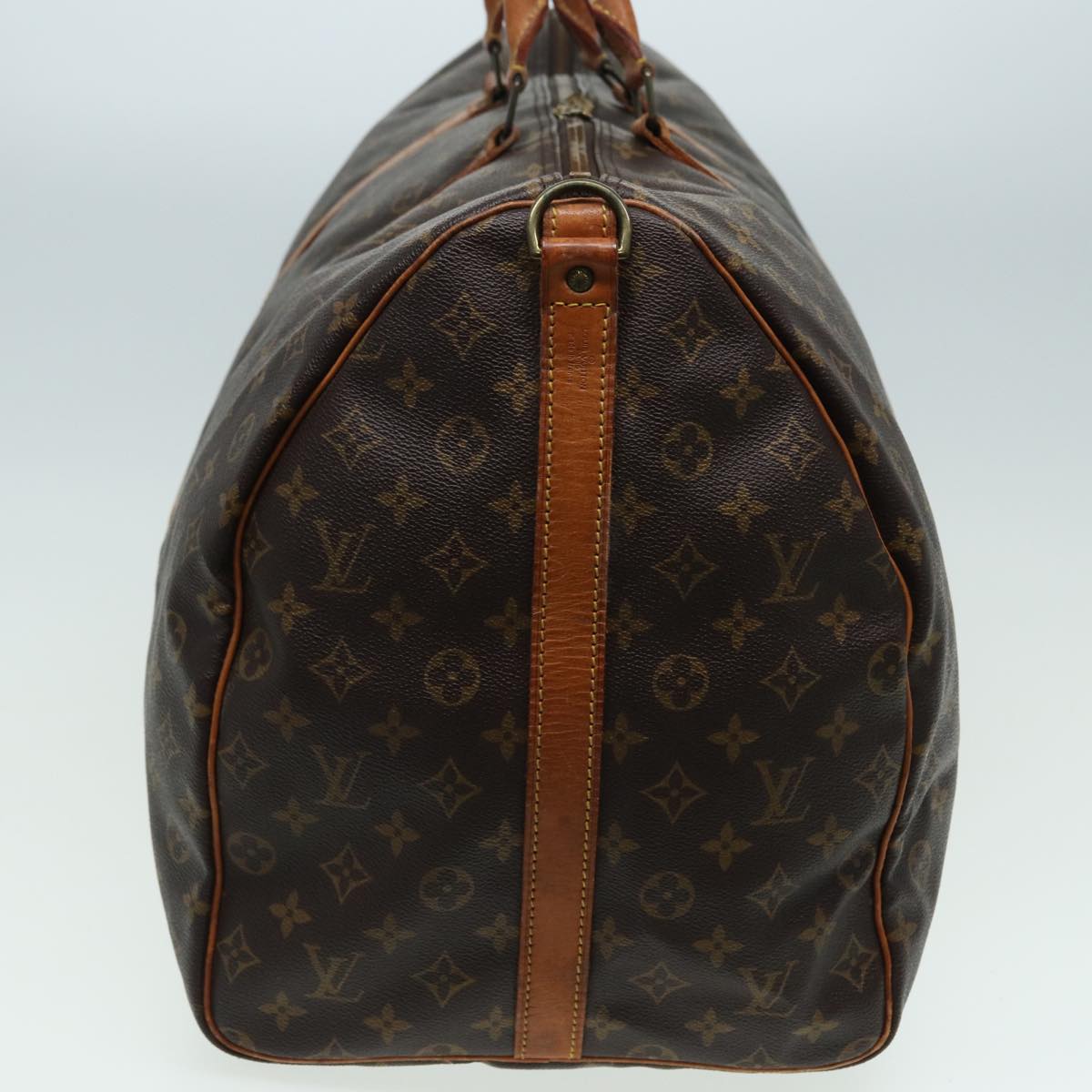 Louis Vuitton Keepall 60, Brown, Canvas, travel