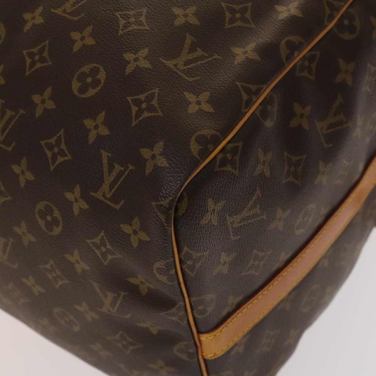 Louis Vuitton Keepall Bandouliere 55, Brown, Canvas, travel