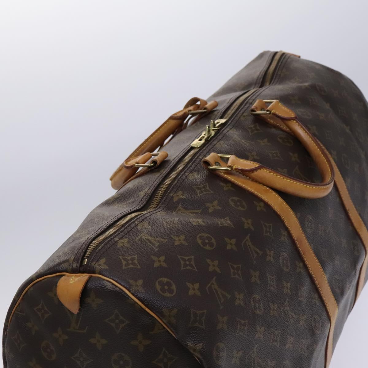 Louis Vuitton Keepall 60, Brown, Canvas, travel