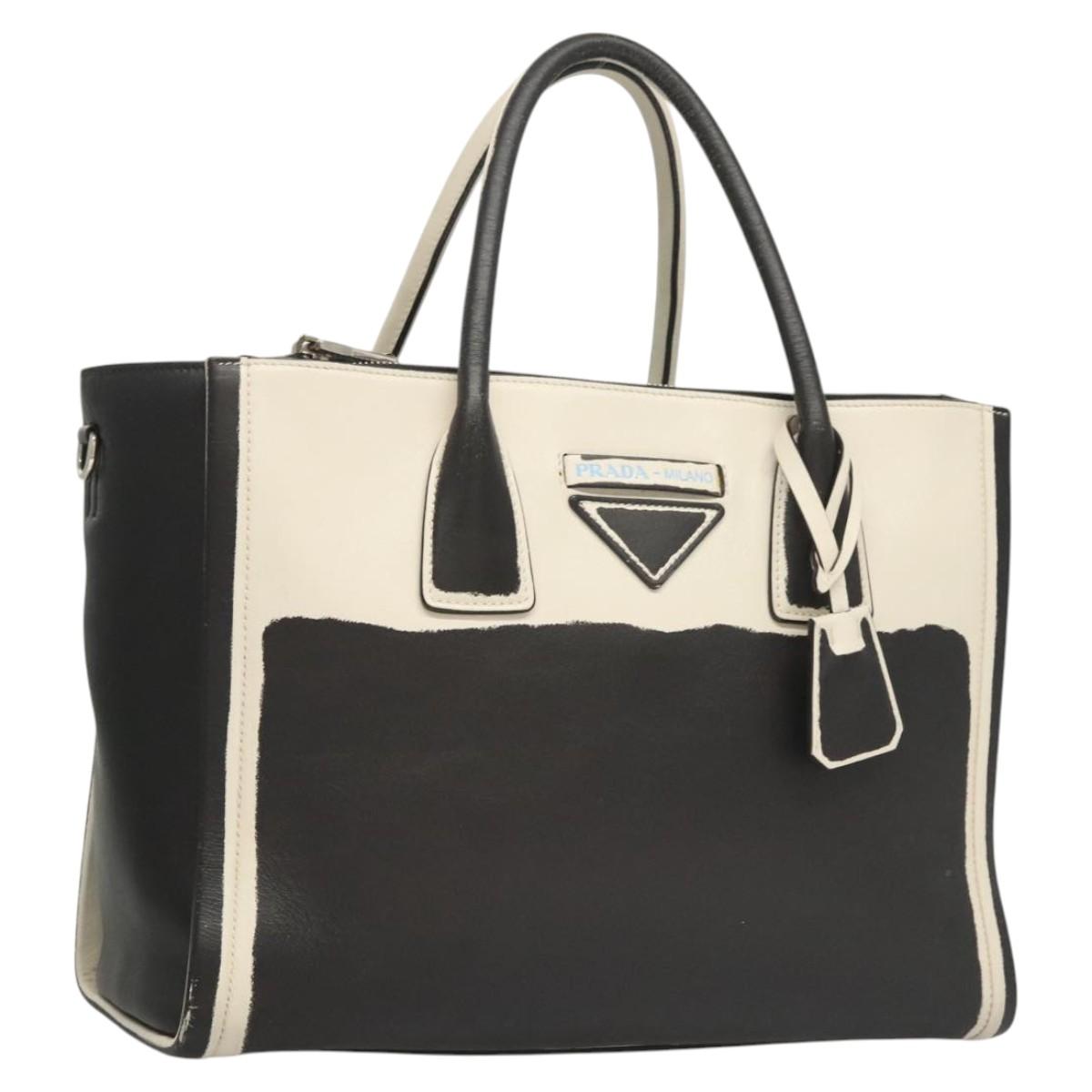 Prada Concept, Black, Leather, handbag