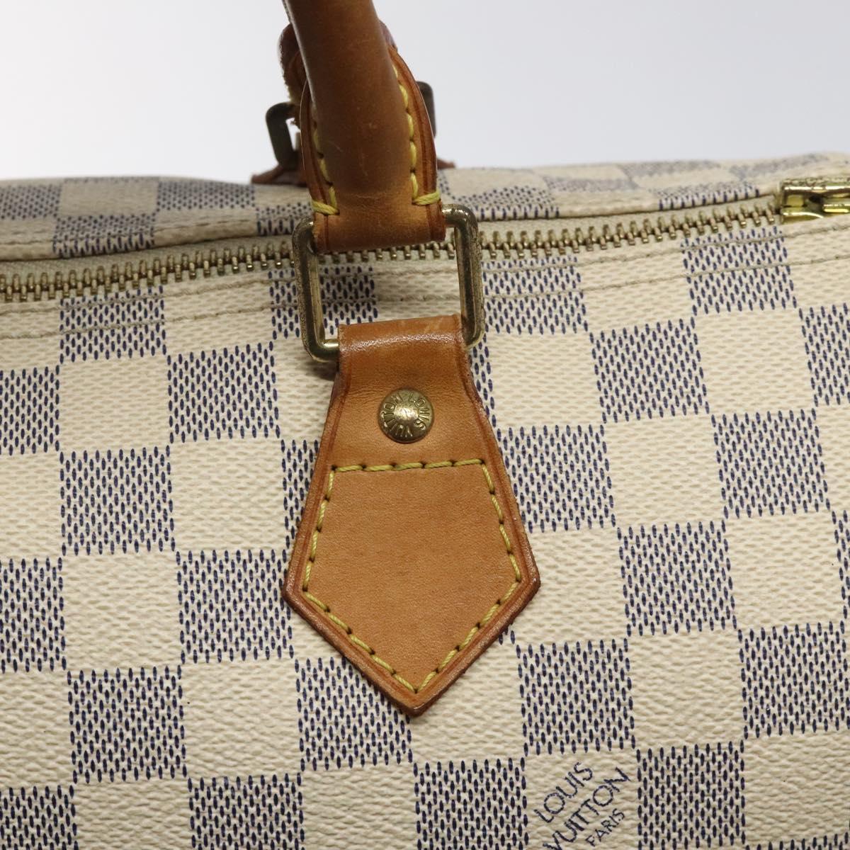 Louis Vuitton Speedy 30, White, Canvas, handbag