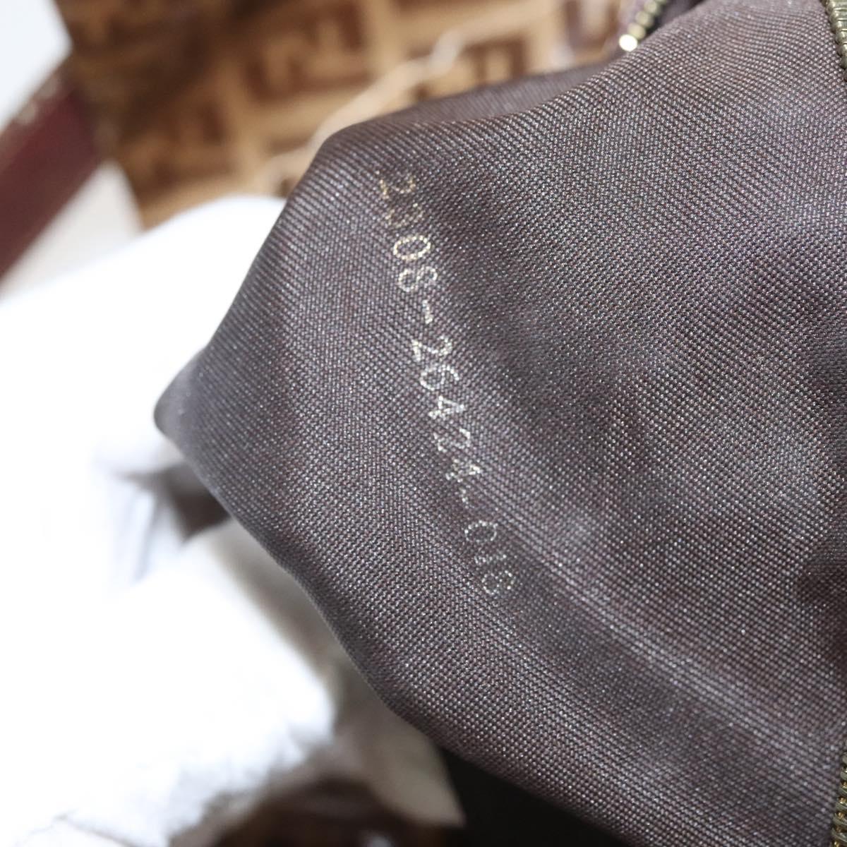 Fendi Baguette, Brown, Canvas, shoulder