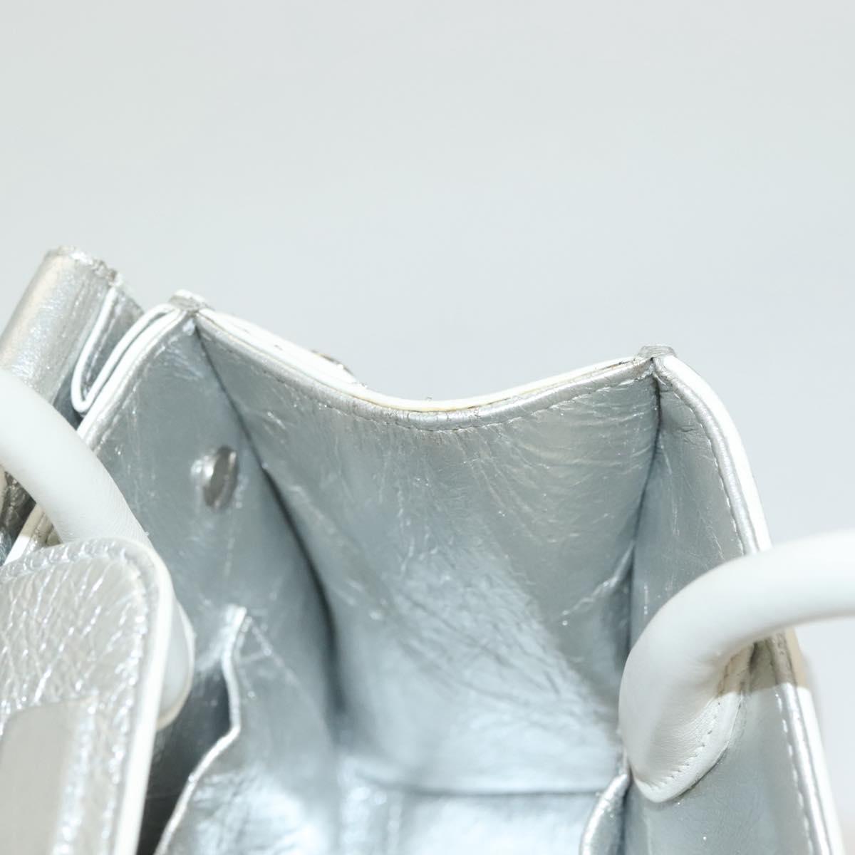 Dior Diorever, Silver, Leather, handbag