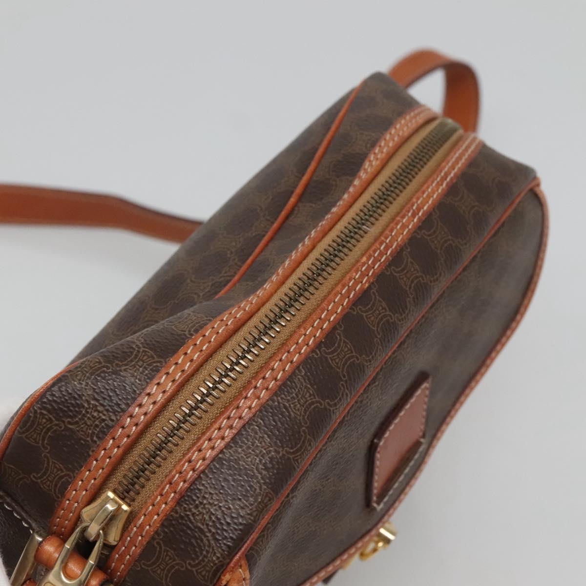 Céline Macadam, Brown, Canvas, shoulder