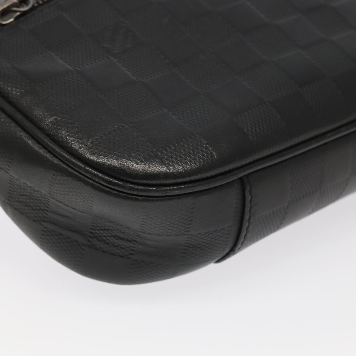 Louis Vuitton Ambler, Black, Leather, shoulder