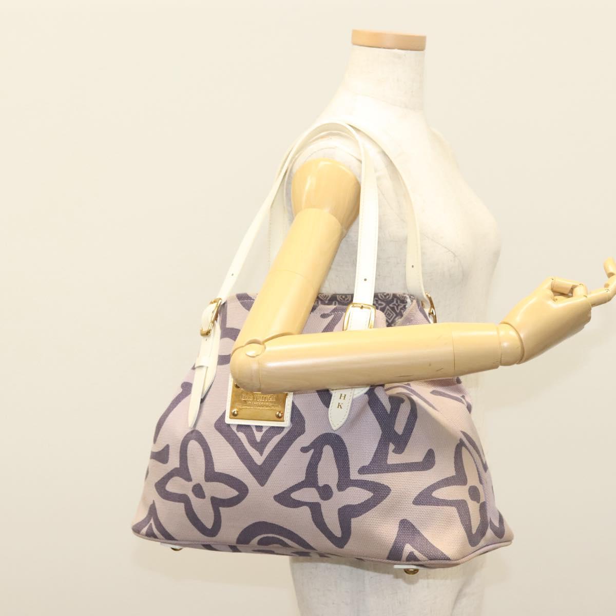 Louis Vuitton Tahitienne, Purple, Canvas, shoulder