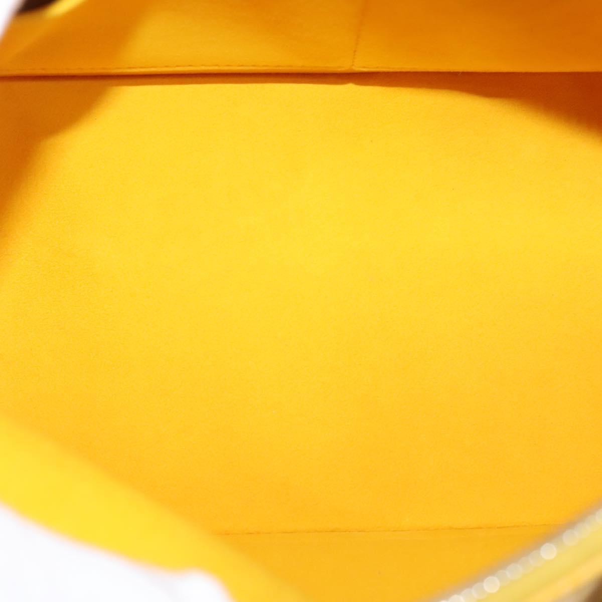 Louis Vuitton Alma, Yellow, Leather, handbag