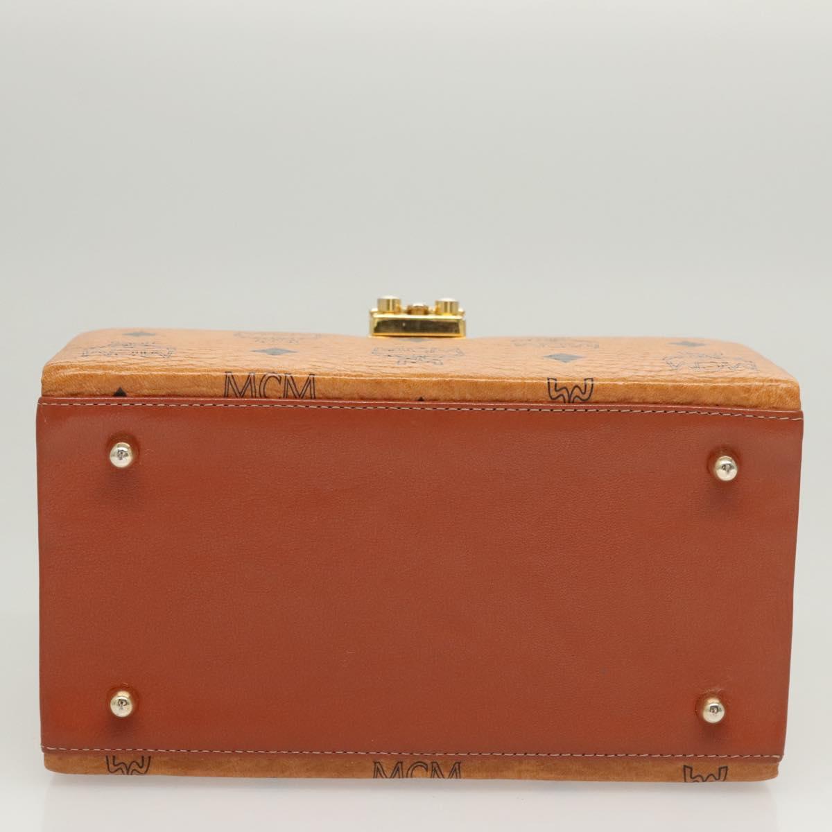 MCM Visetos, Brown, Canvas, handbag