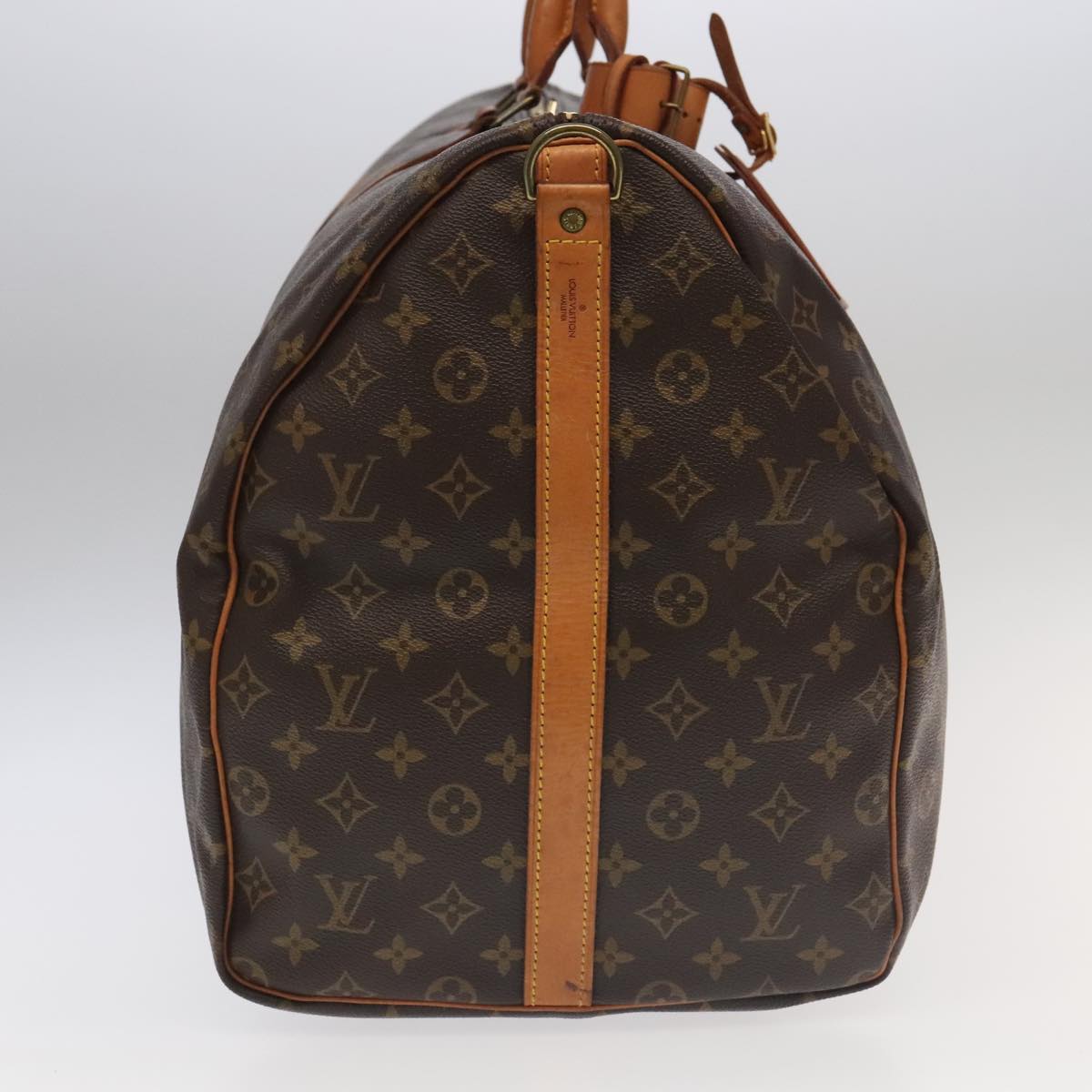 Louis Vuitton Keepall Bandoulière 60, Brown, Canvas, travel