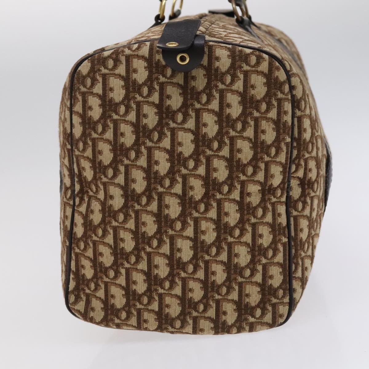 Dior Boston, Brown, Canvas, travel