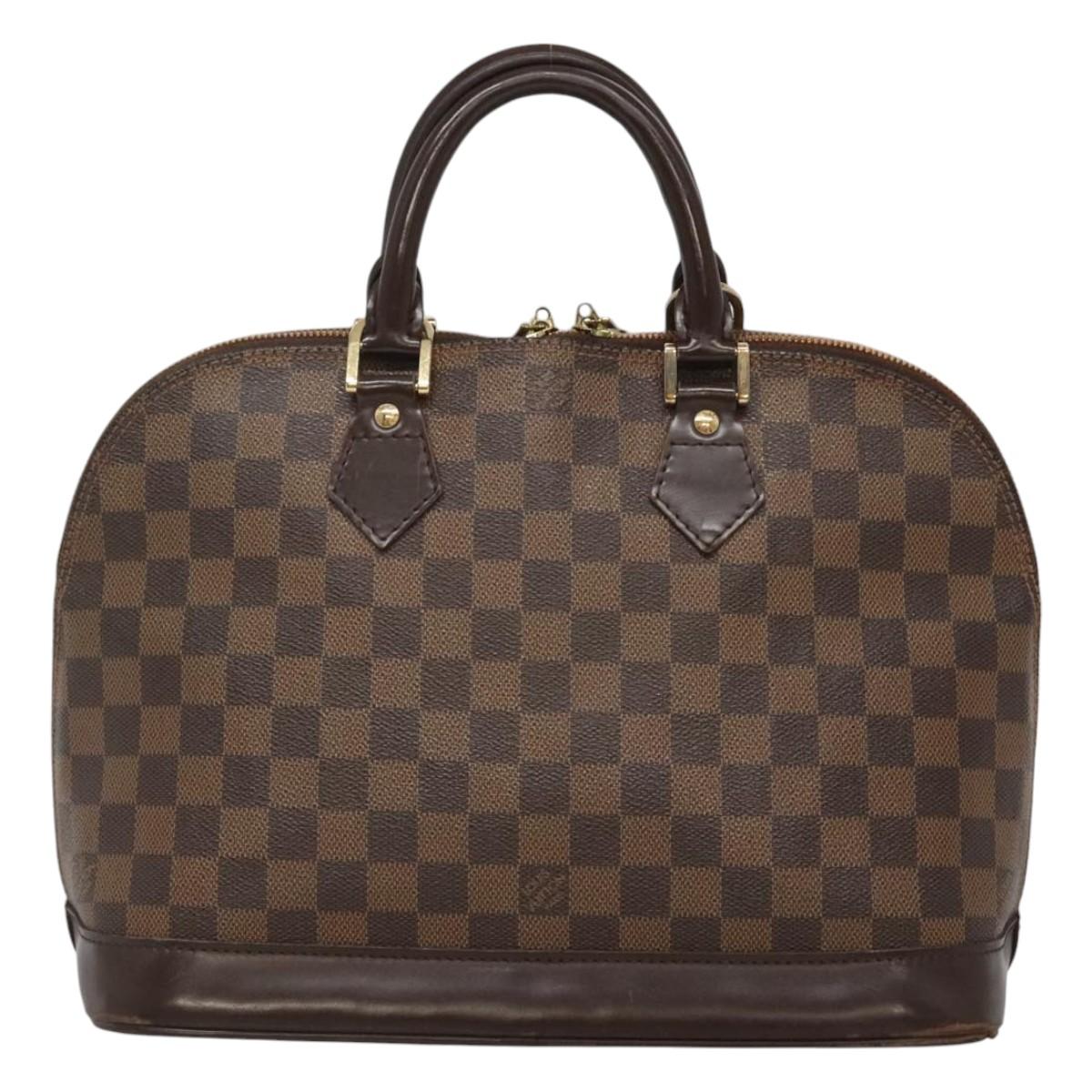 Louis Vuitton Alma, Brown, Canvas, handbag