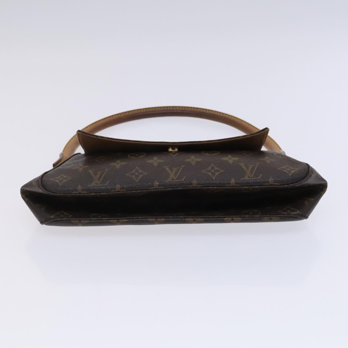 Louis Vuitton Mini looping, Brown, Canvas, shoulder