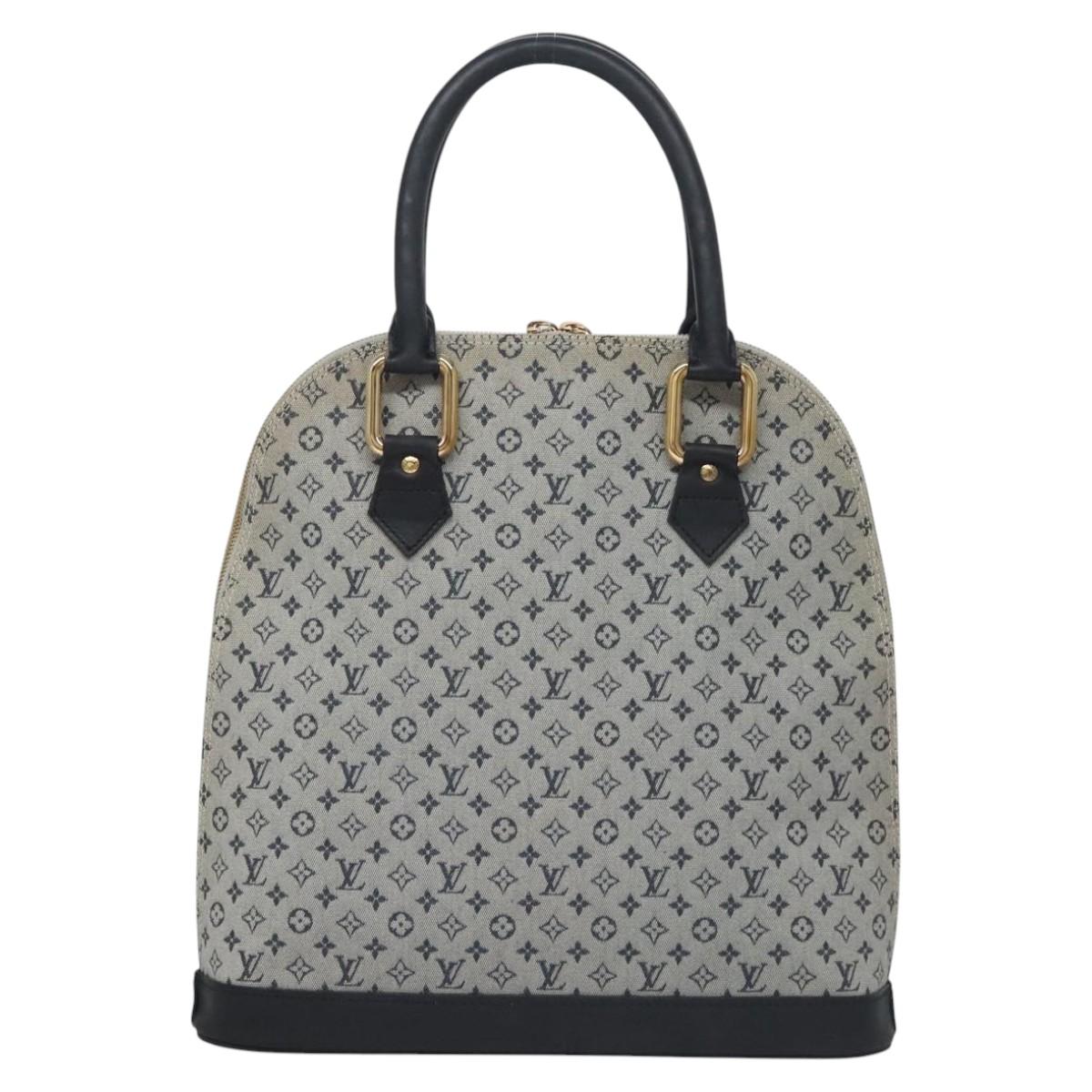 Louis Vuitton Alma, Grey, Canvas, handbag