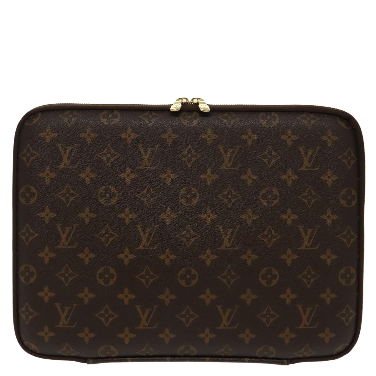 Louis Vuitton Housse ordinateur, Brown, Canvas, wallet
