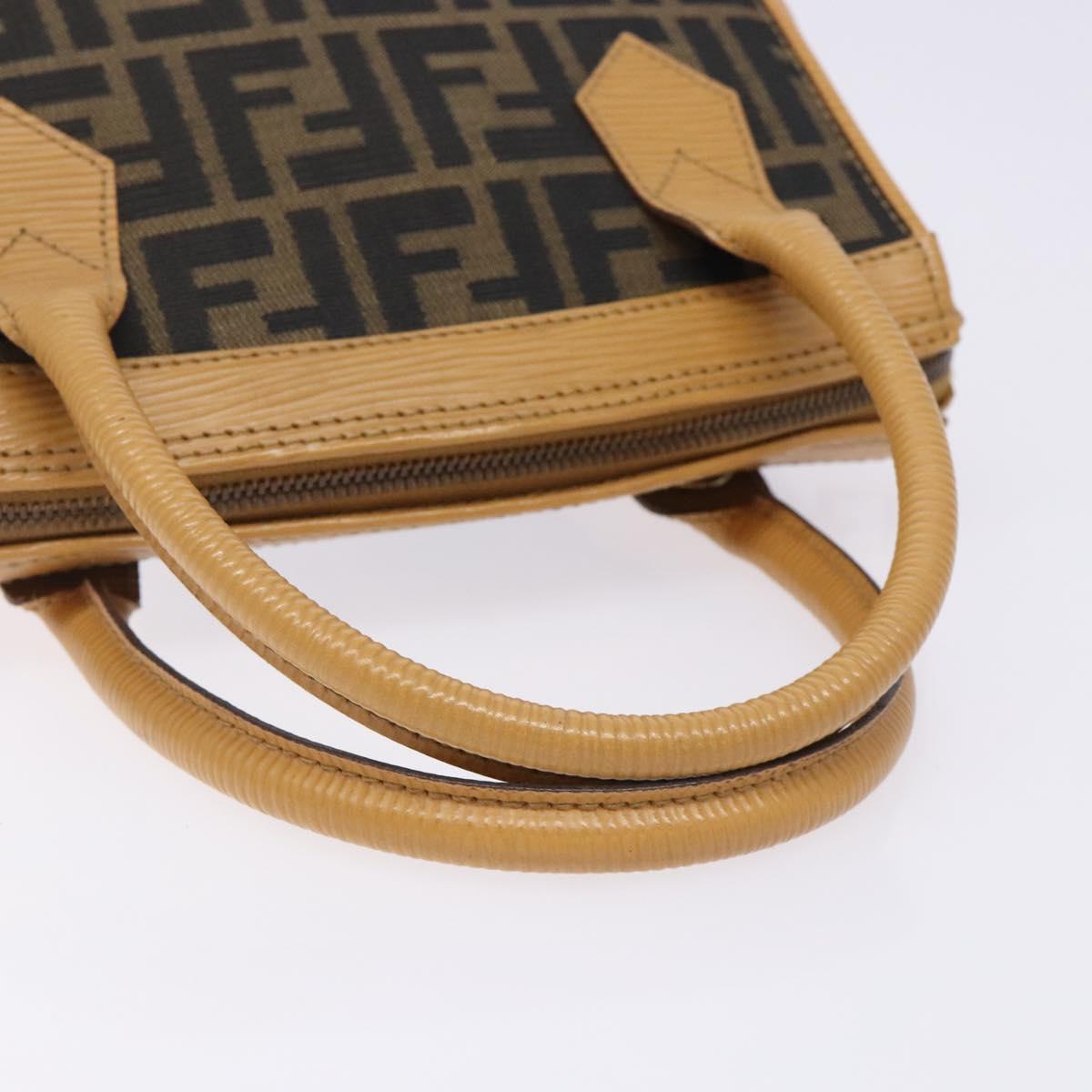 Fendi Zucchino, Black, "CANVAS, LEATHER", handbag