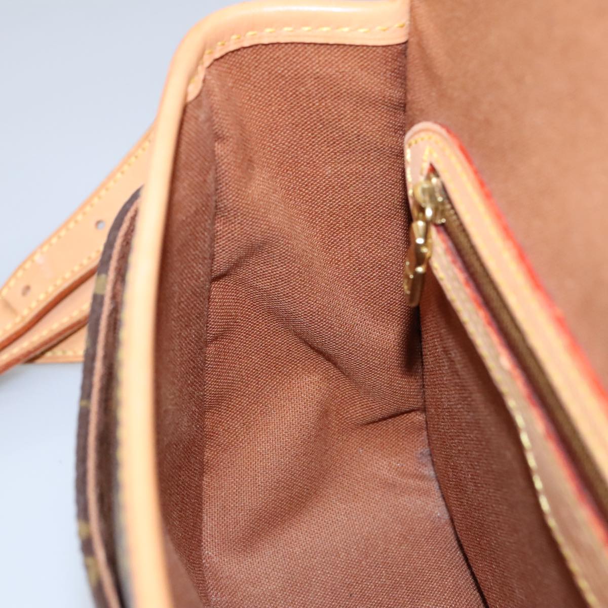 Louis Vuitton Sologne, Brown, Canvas, shoulder