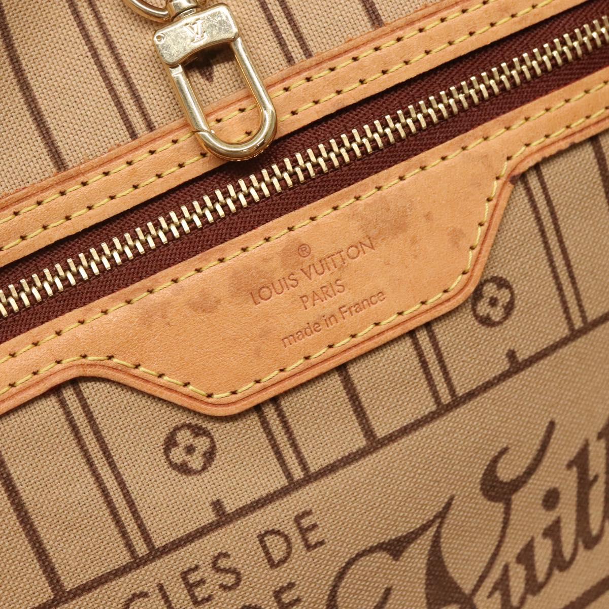 Louis Vuitton Neverfull GM, Brown, Canvas, tote