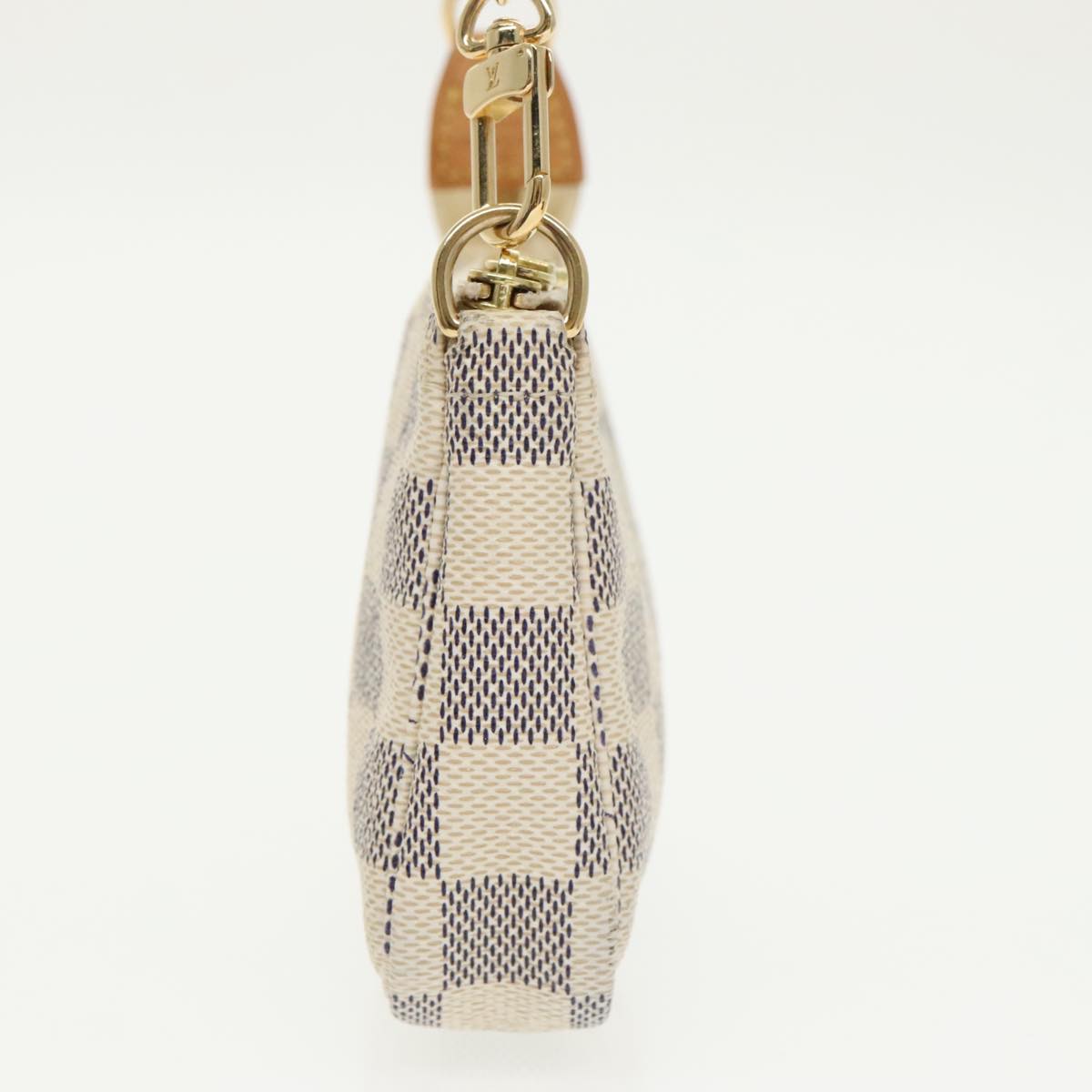 Louis Vuitton Pochette Accessoire, Grey, Canvas, handbag