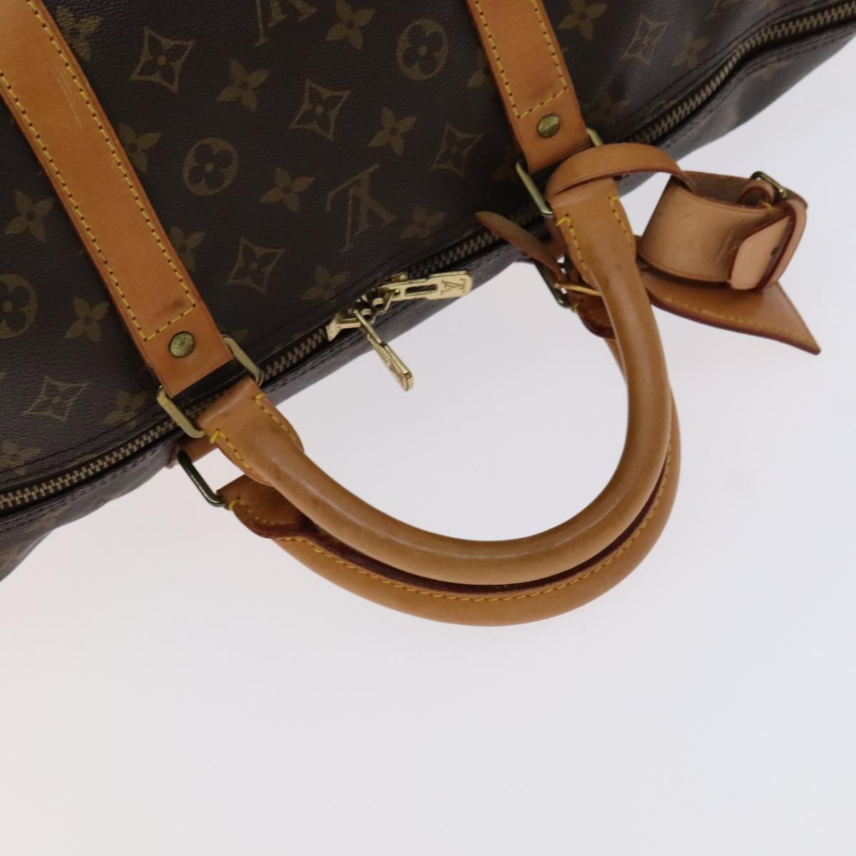 Louis Vuitton Keepall 60, Brown, Canvas, travel