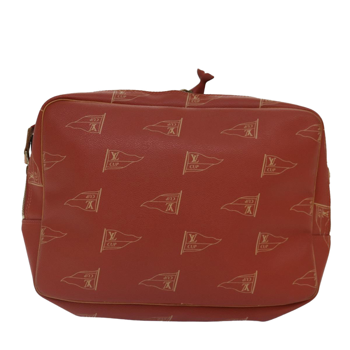 Louis Vuitton America's Cup, Red, Canvas, shoulder