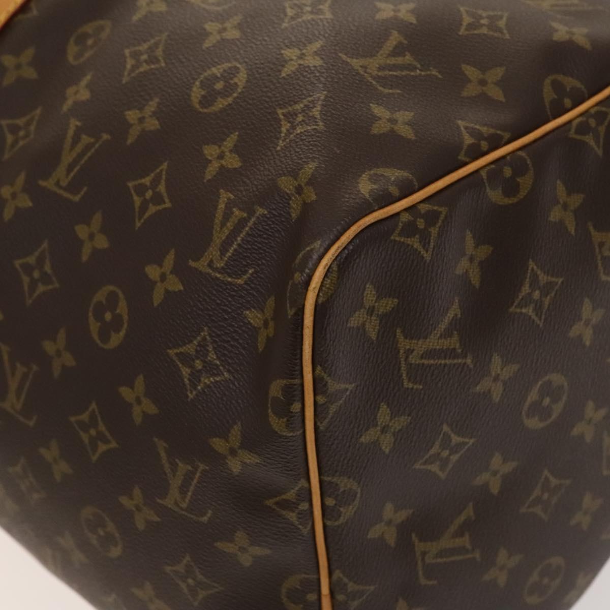 Louis Vuitton Keepall 55, Brown, Canvas, travel