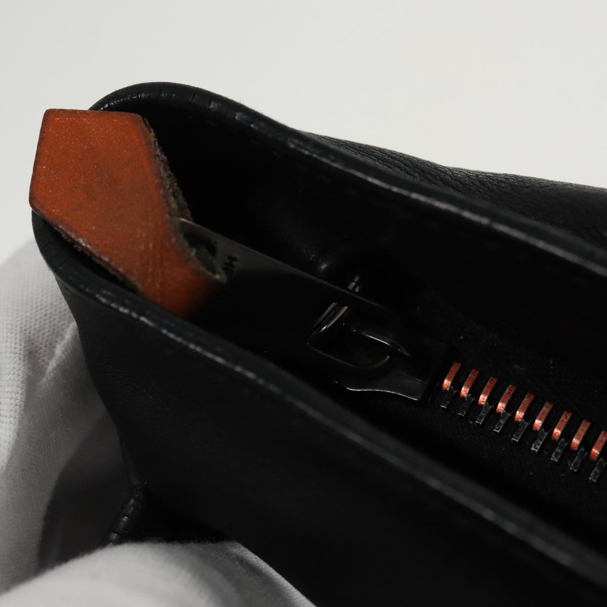 Hermès Caravan, Black, Leather, handbag
