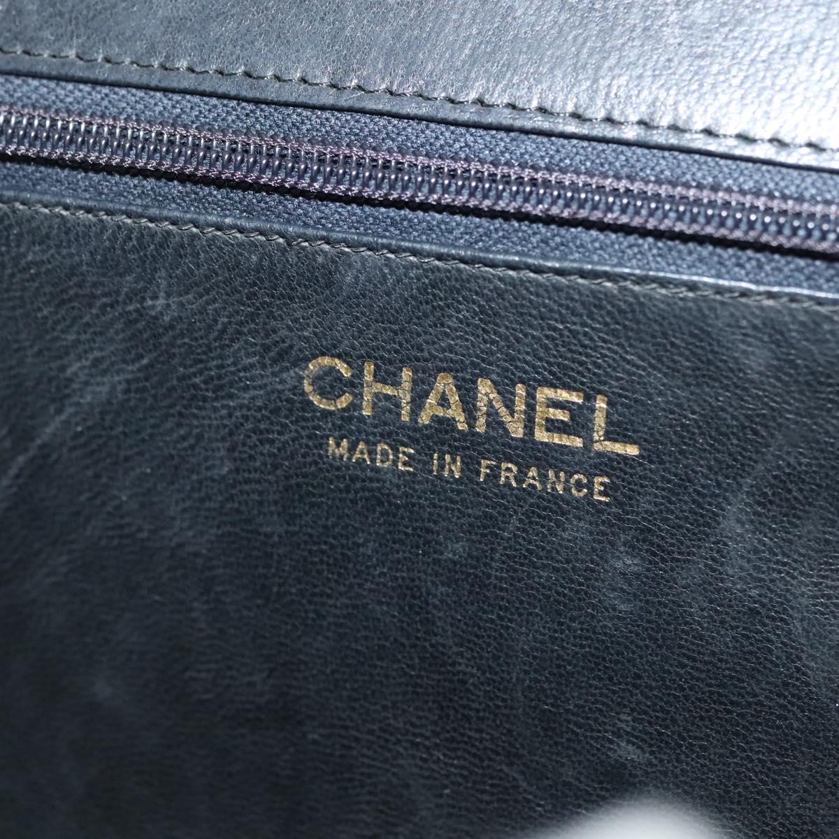 Chanel Vintage, Black, Leather, handbag