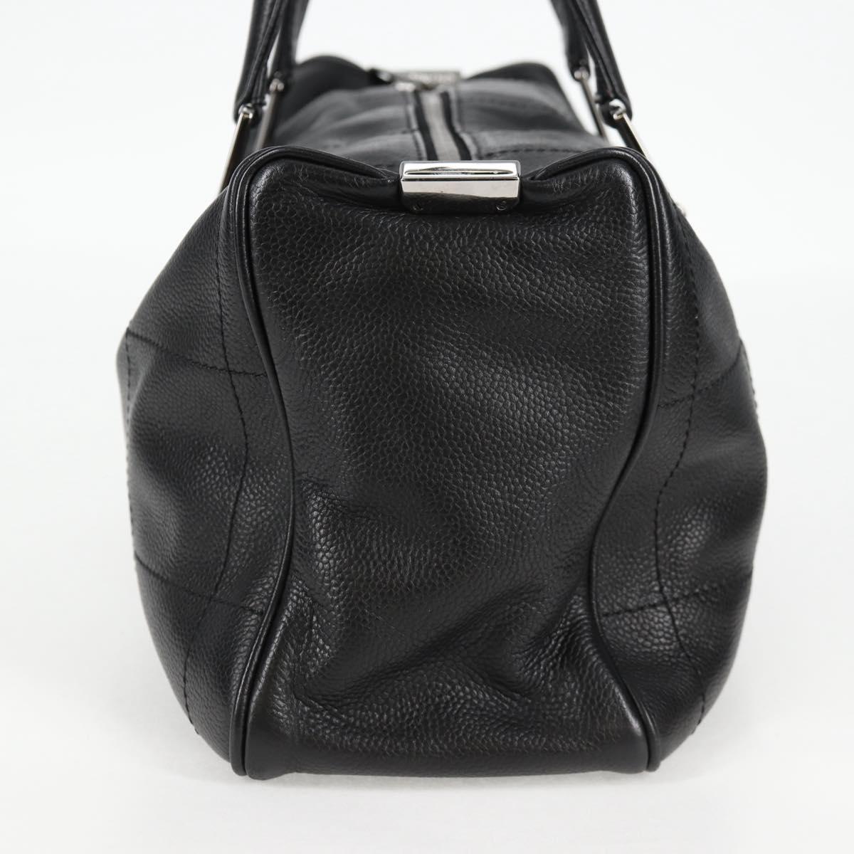 Chanel Chocolate bar, Black, Leather, handbag