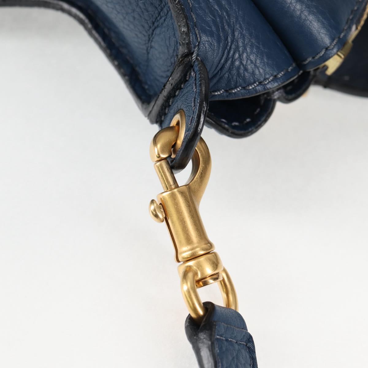 Chloé Marcie, Navy, Leather, handbag