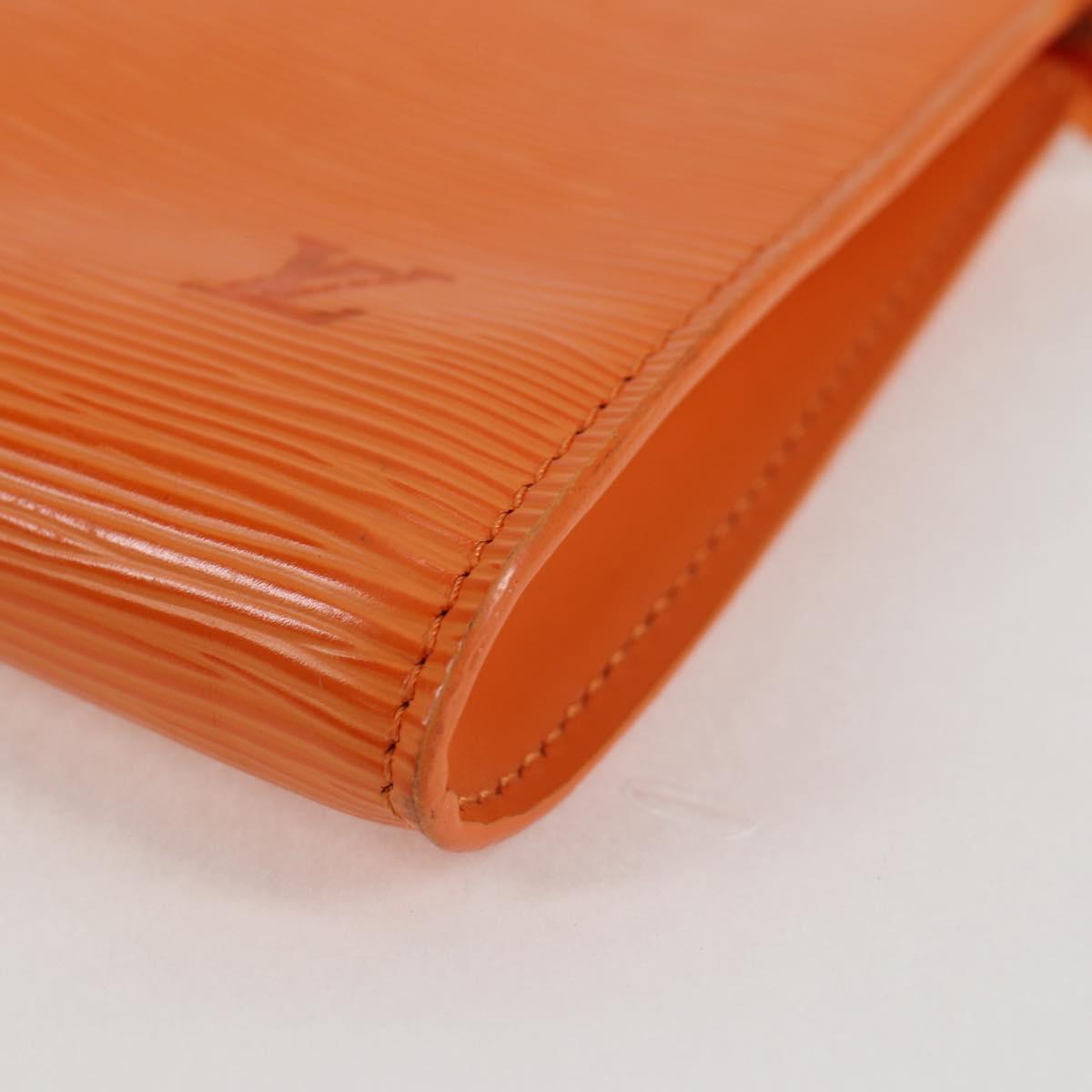 Louis Vuitton Pochette Accessoire, Orange, Leather, clutch