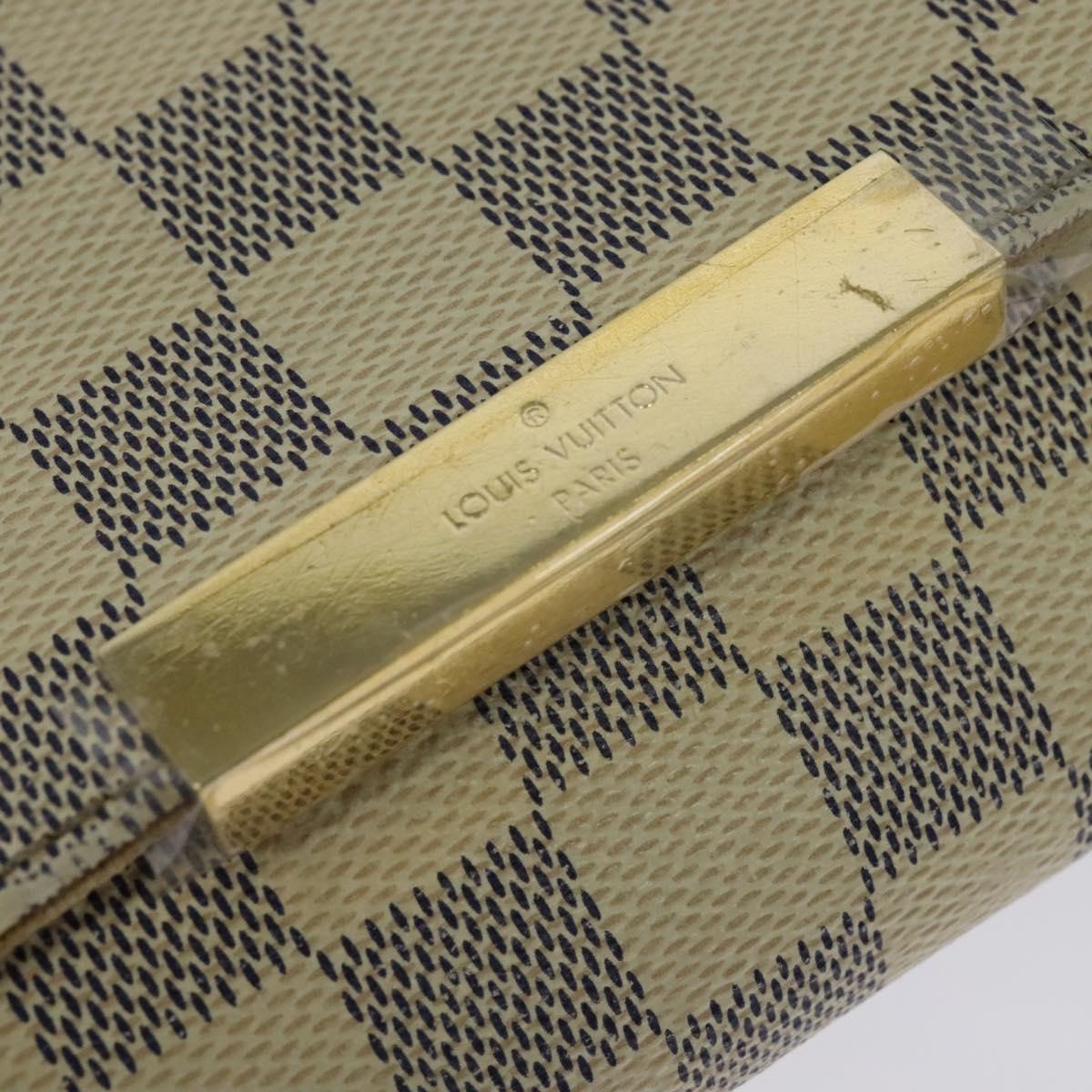 Louis Vuitton Favorite, White, Canvas, shoulder