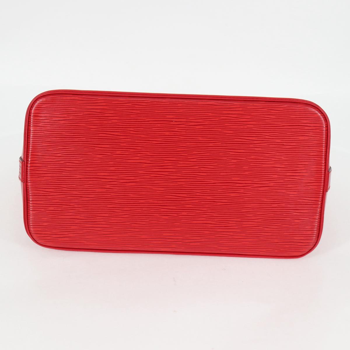 Louis Vuitton Alma, Red, Leather, handbag