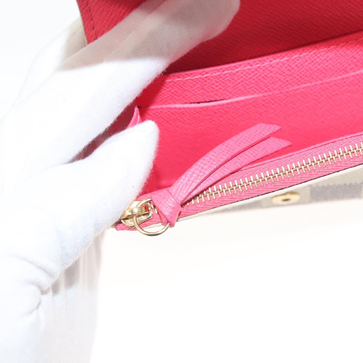 Louis Vuitton Rosalie, White, Canvas, wallet