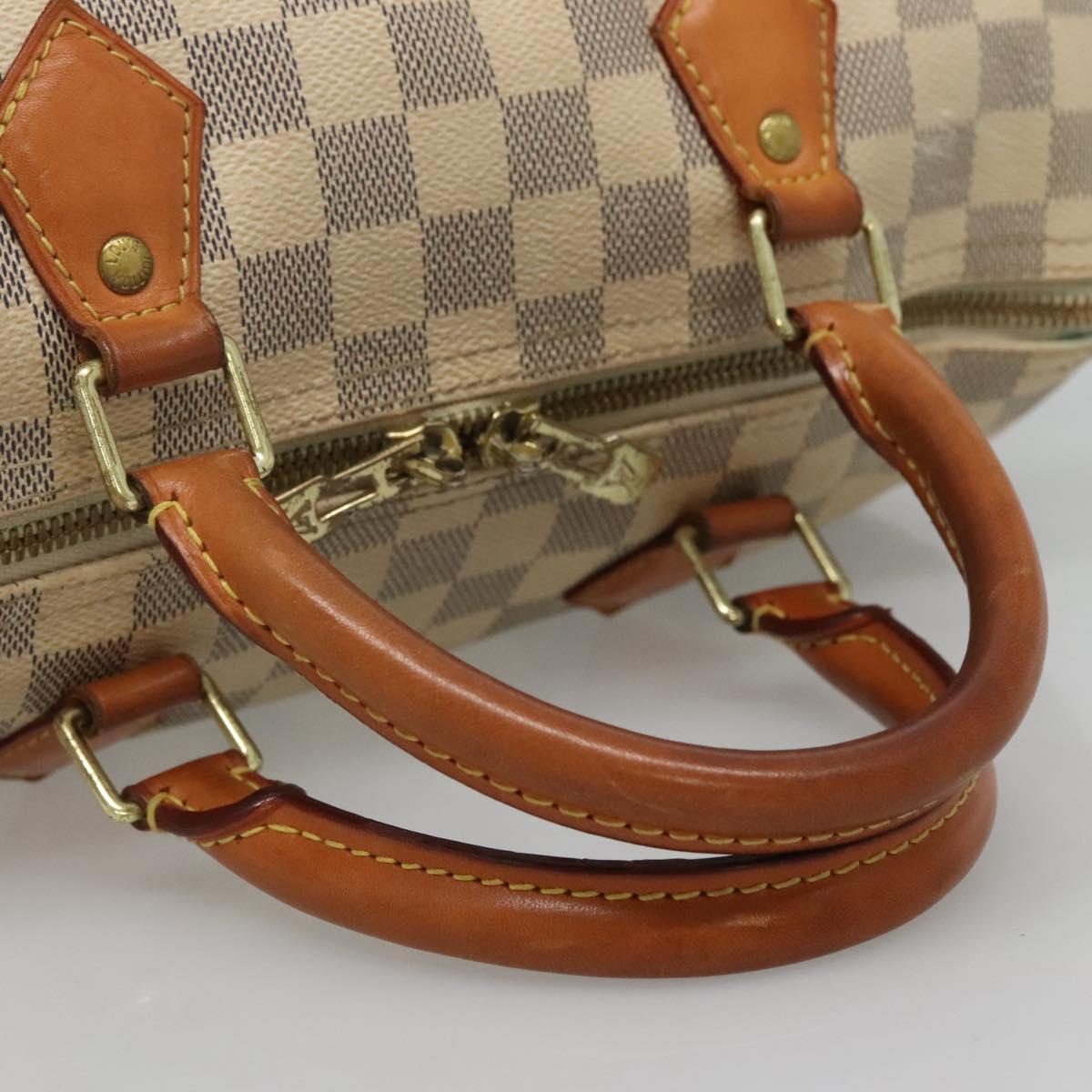 Louis Vuitton Speedy Bandoulière 30, White, Canvas, handbag